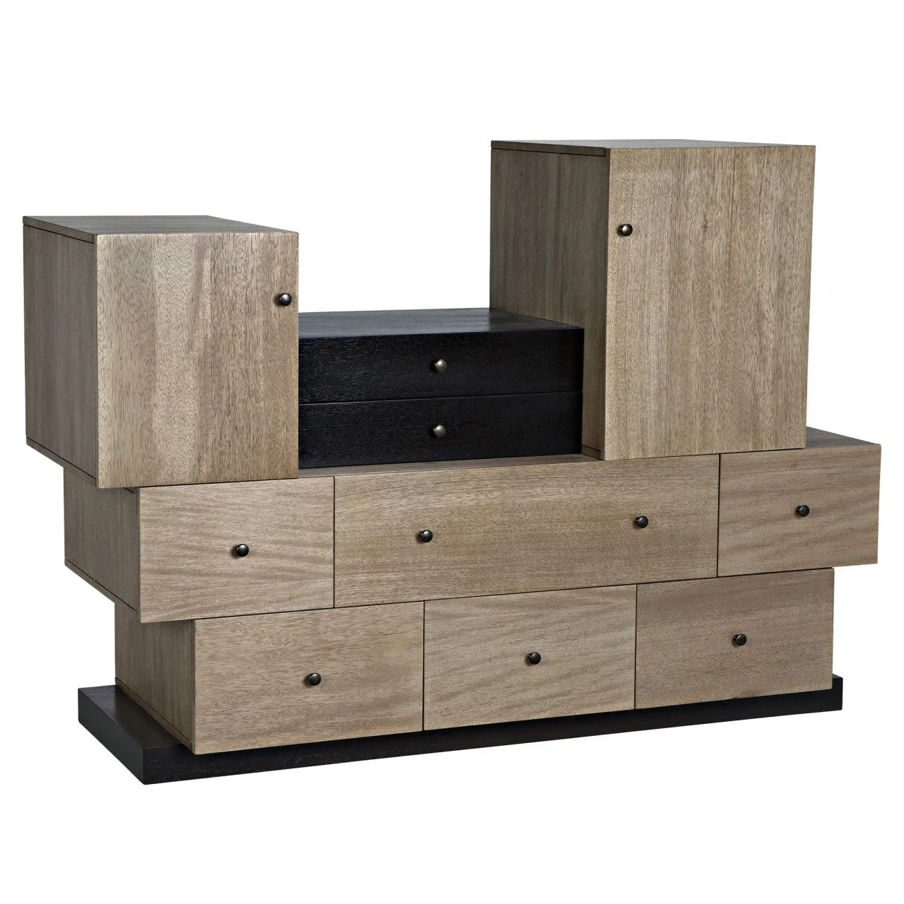 Noir Order Cabinet in Washed Walnut GCON416WAW