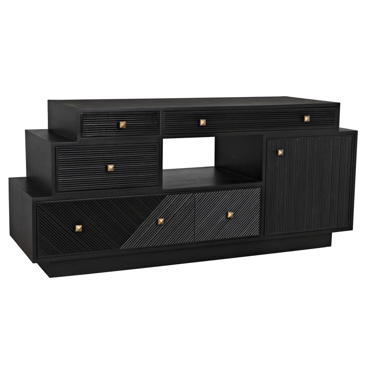 Noir Medici Sideboard in Charcoal GCON417CH