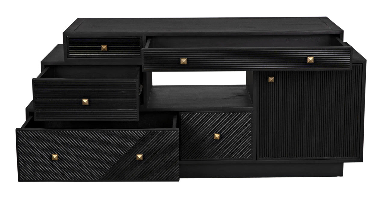 Noir Medici Sideboard in Charcoal GCON417CH