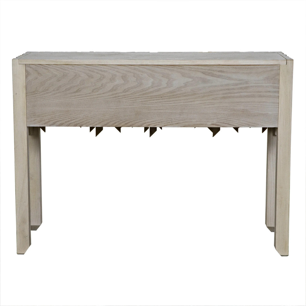 Noir Desdemona Sideboard with 2 Drawer in Bleached Elm GCON418