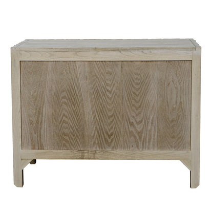 Noir Desdemona 3 Drawer Chest in Bleached Elm GCON419