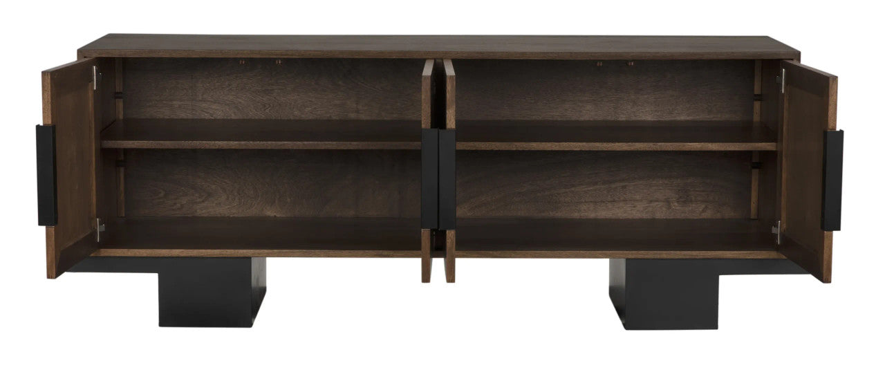 Noir Phoenix Sideboard in Dark Walnut GCON425DW