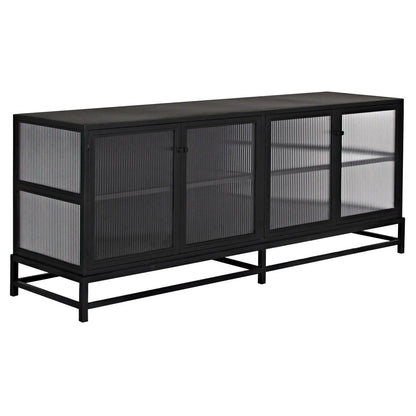 Noir Chandler 4 Door Sideboard in Matte Black GCON426MTB-2