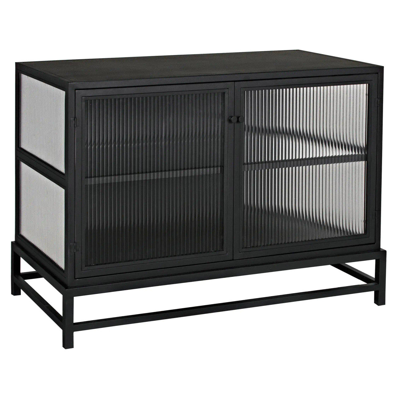 Noir Chandler 2 Door Sideboard in Matte Black GCON426MTB