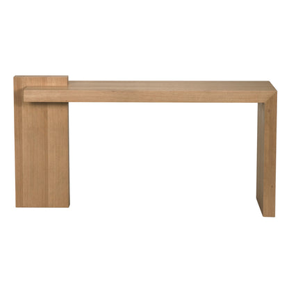 Noir Atlanta Console, White Oak Veneer in Natural GCON431WO