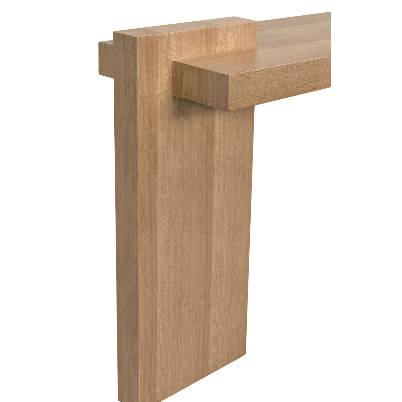 Noir Atlanta Console, White Oak Veneer in Natural GCON431WO