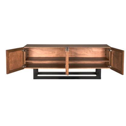 Noir Thomson Sideboard in Dark Walnut with Matte Black GCON434DW