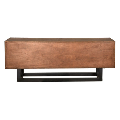 Noir Thomson Sideboard in Dark Walnut with Matte Black GCON434DW