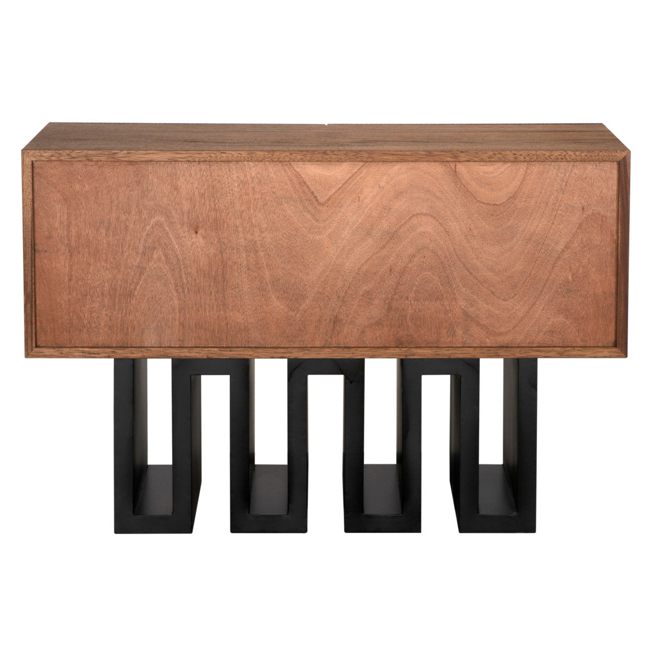 Noir Nova Sideboard in Dark Walnut with Matte Black GCON435DW