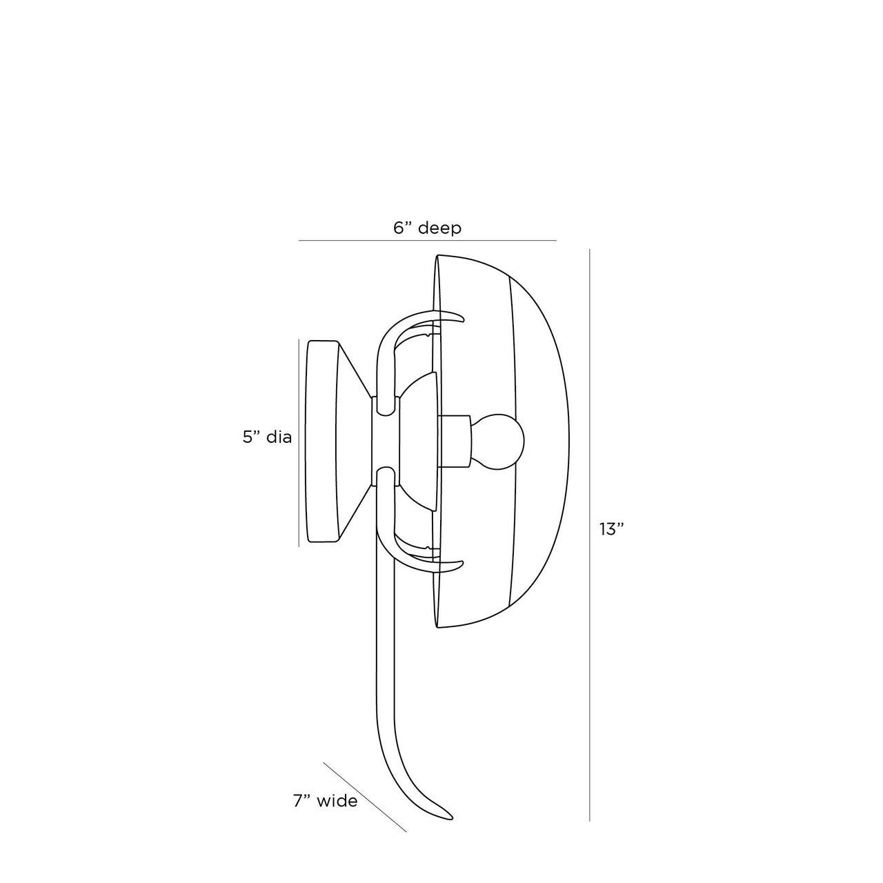 Arteriors Home Corona Sconce GDDWC01