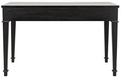 Noir Curba Desk in Hand Rubbed Black GDES111HB