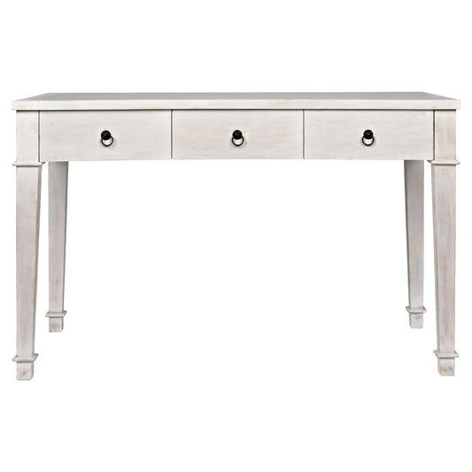 Noir Curba Desk in White Wash GDES111WH