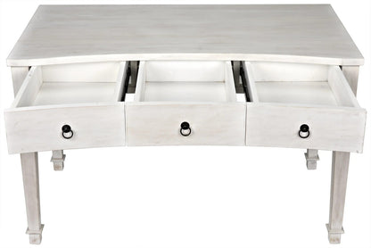 Noir Curba Desk in White Wash GDES111WH