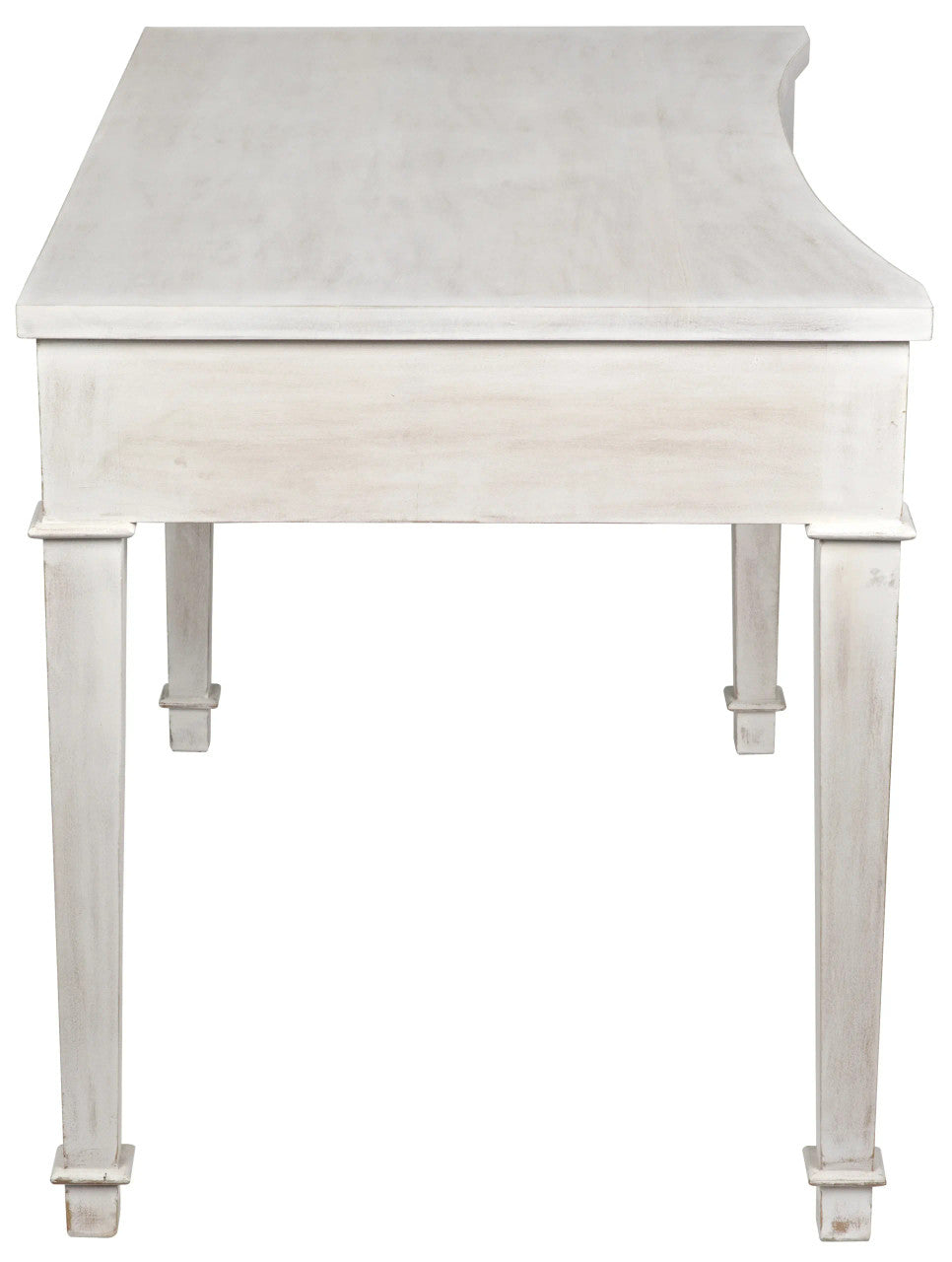 Noir Curba Desk in White Wash GDES111WH