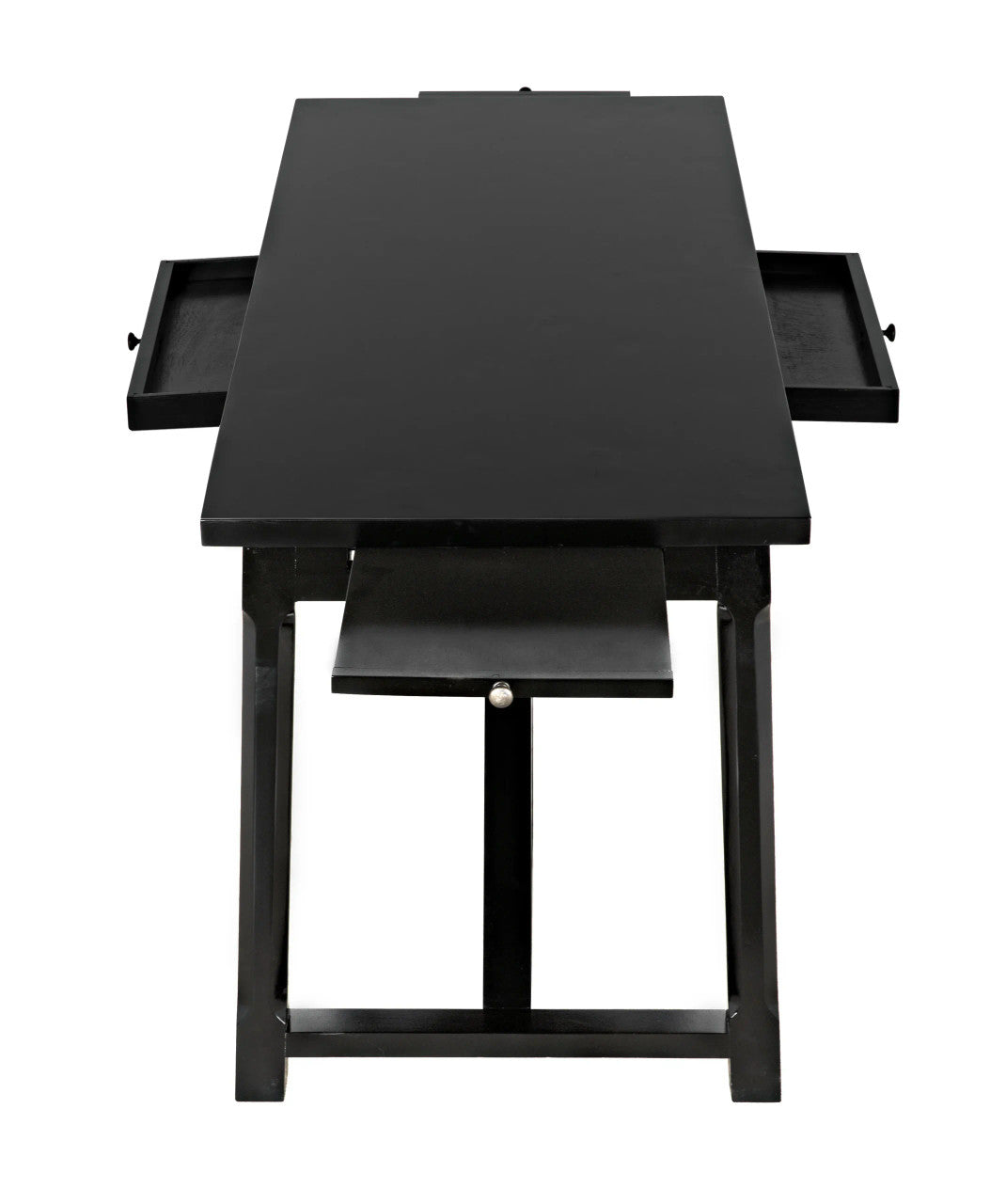 Noir Sutton Desk in Distressed Black GDES114D1