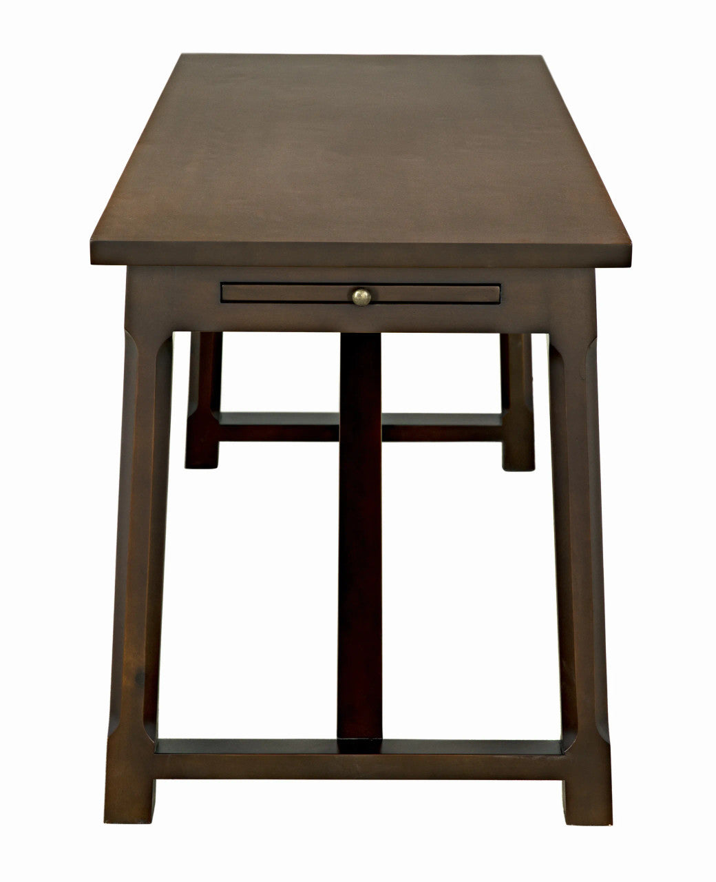 Noir Sutton Desk in Distressed Brown GDES114D