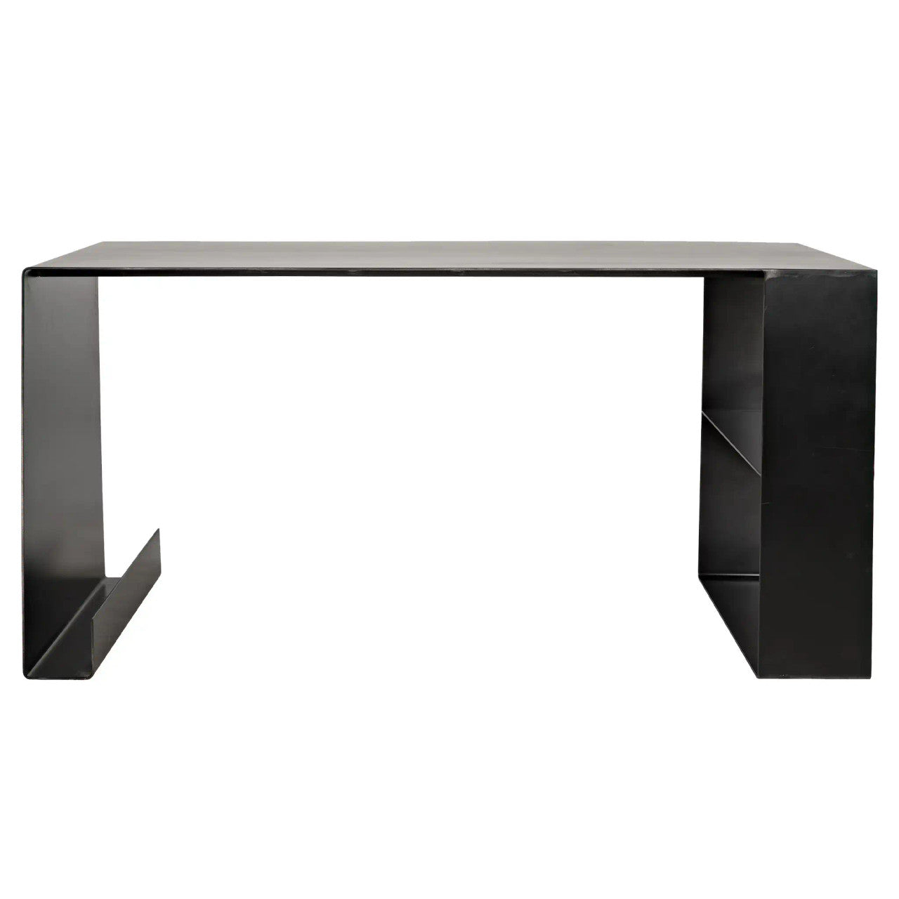 Noir Black Steel Desk in Matte Black GDES126MTB