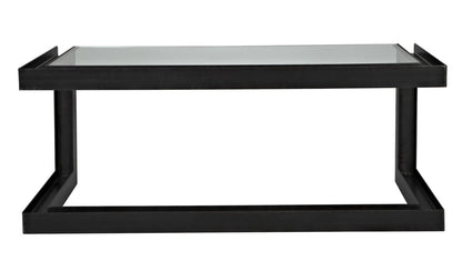 Noir Structure Metal Desk in Clear Coat Semi-Gloss GDES143MT