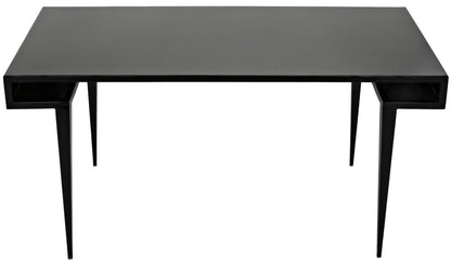 Noir Stiletto Desk in Matte Black GDES153MTB