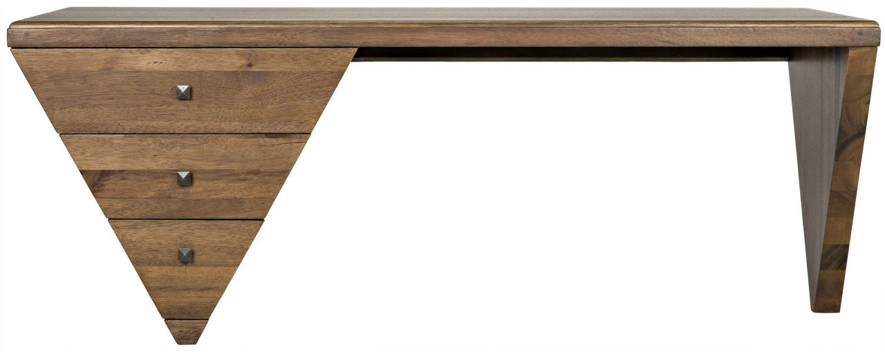 Noir Tetramo Desk in Dark Walnut GDES169DW