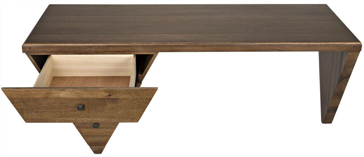 Noir Tetramo Desk in Dark Walnut GDES169DW