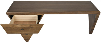 Noir Tetramo Desk in Dark Walnut GDES169DW