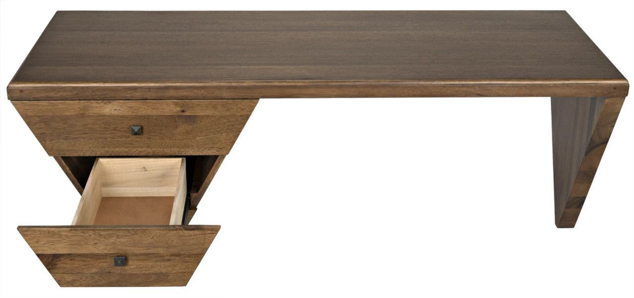 Noir Tetramo Desk in Dark Walnut GDES169DW