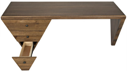 Noir Tetramo Desk in Dark Walnut GDES169DW