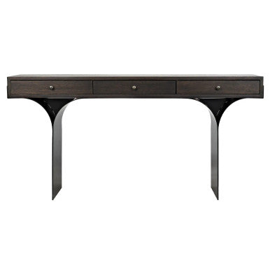 Noir Truss Desk in Ebony Walnut W/ Matte Black Frame GDES178EB