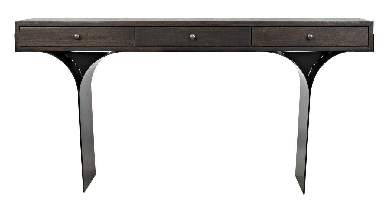 Noir Truss Desk in Ebony Walnut W/ Matte Black Frame GDES178EB