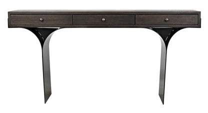 Noir Truss Desk in Ebony Walnut W/ Matte Black Frame GDES178EB