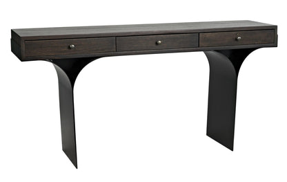 Noir Truss Desk in Ebony Walnut W/ Matte Black Frame GDES178EB