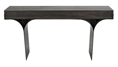 Noir Truss Desk in Ebony Walnut W/ Matte Black Frame GDES178EB