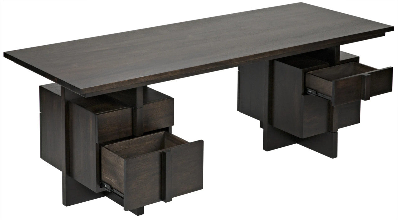 Noir Bridge Desk in Ebony Walnut GDES180EB