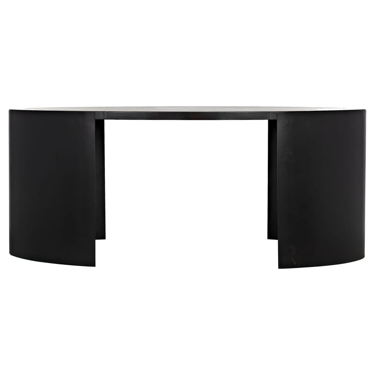 Noir Marigold Desk in Ebony Walnut w/ Matte Black Base GDES186EB