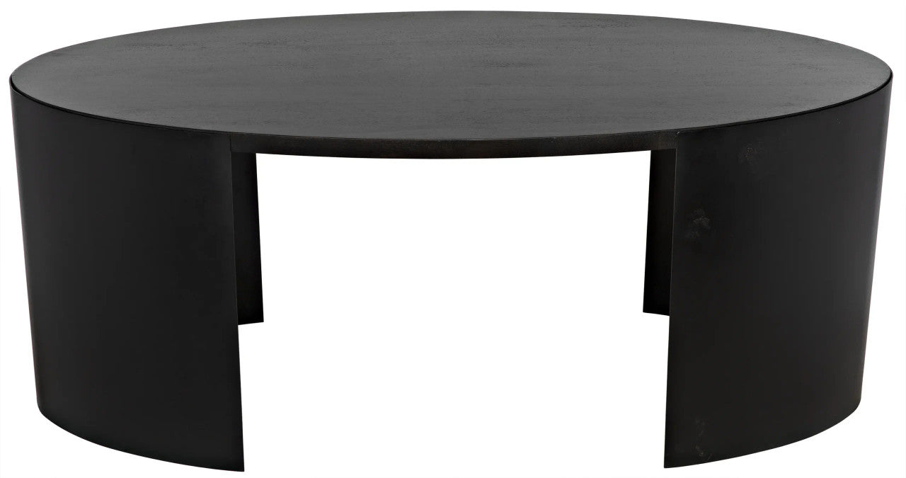 Noir Marigold Desk in Ebony Walnut w/ Matte Black Base GDES186EB