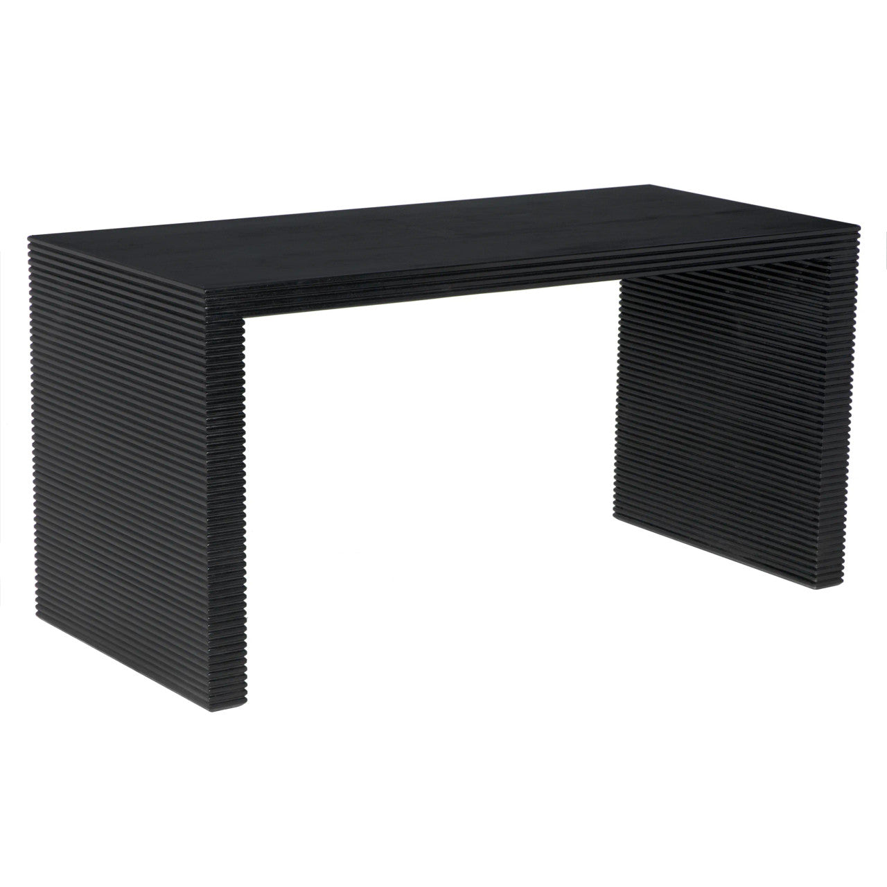 Noir Manhattan Desk in Hand Rubbed Black GDES189HB