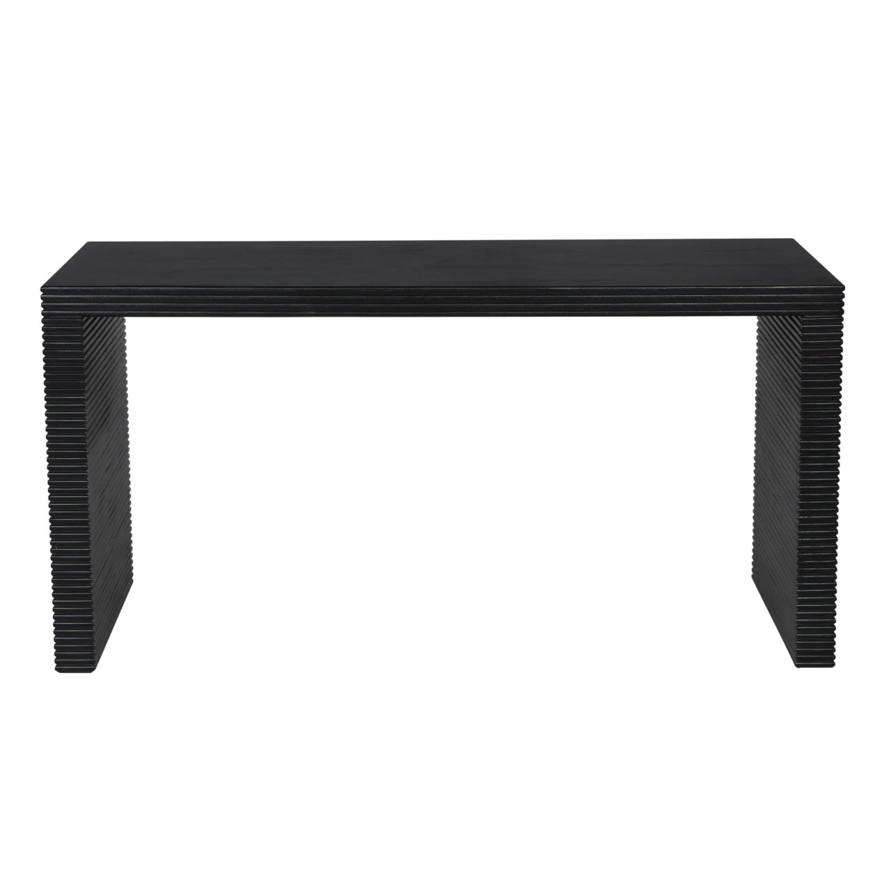 Noir Manhattan Desk in Hand Rubbed Black GDES189HB