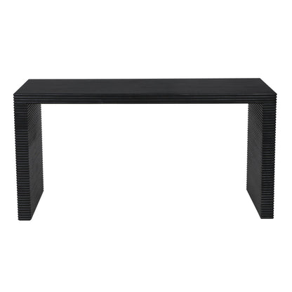 Noir Manhattan Desk in Hand Rubbed Black GDES189HB