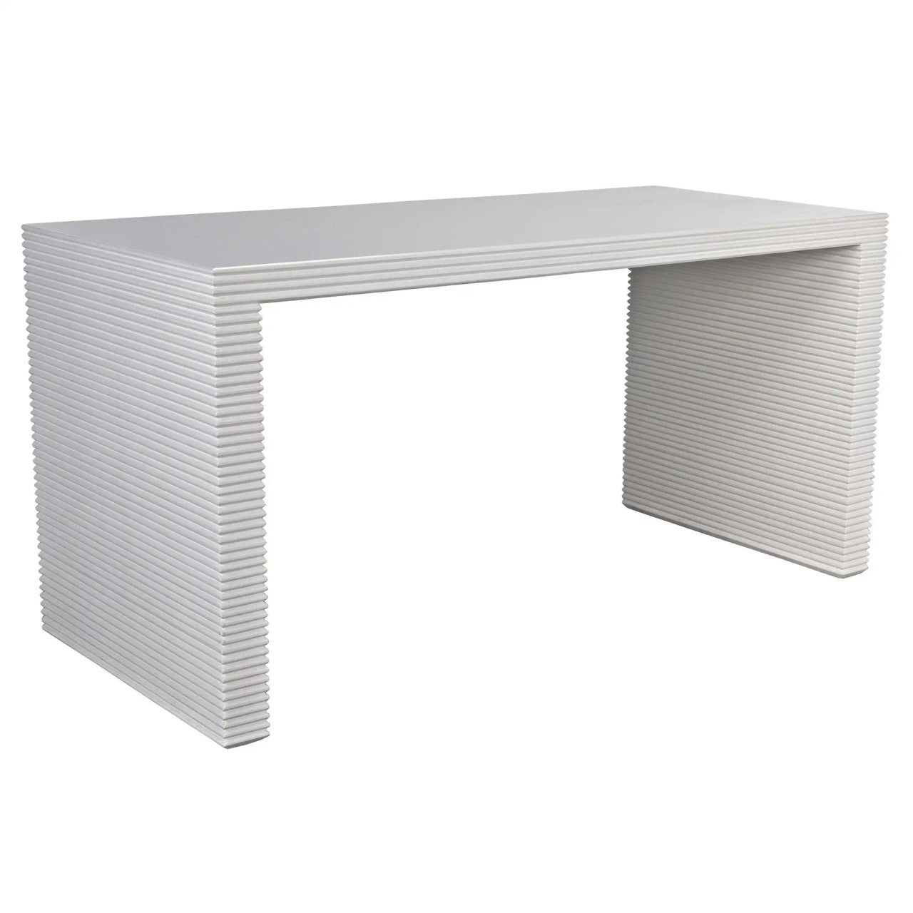 Noir Manhattan Desk in Solid White GDES189SW