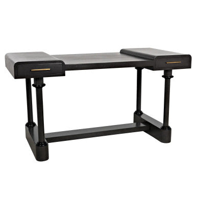 Noir Locarno Desk in Pale GDES190P