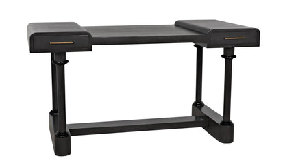 Noir Locarno Desk in Pale GDES190P