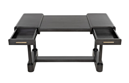 Noir Locarno Desk in Pale GDES190P