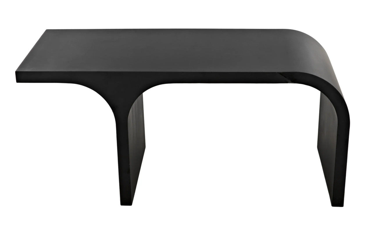 Noir Maximus Desk in Matte Black GDES192MTB