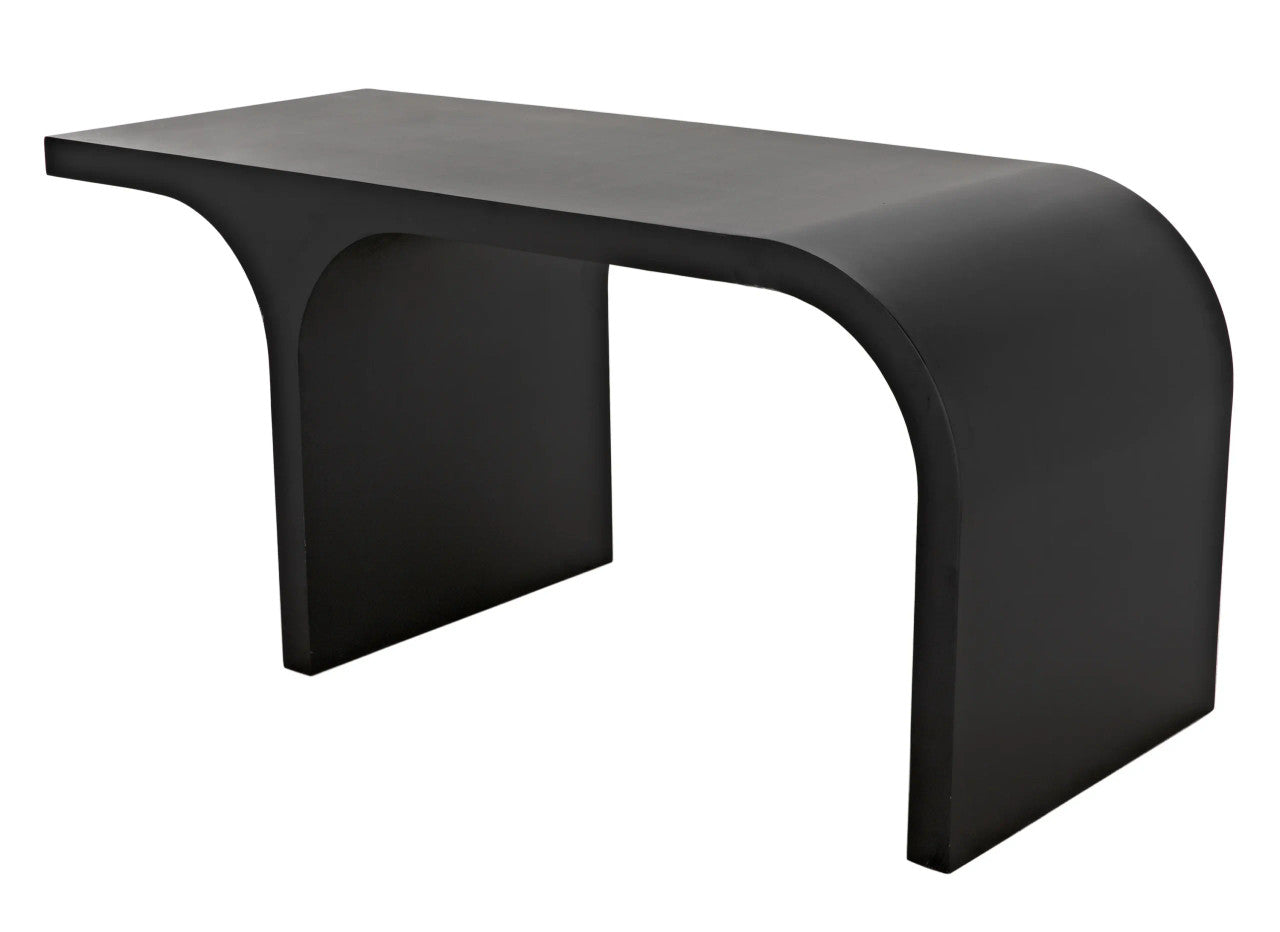 Noir Maximus Desk in Matte Black GDES192MTB