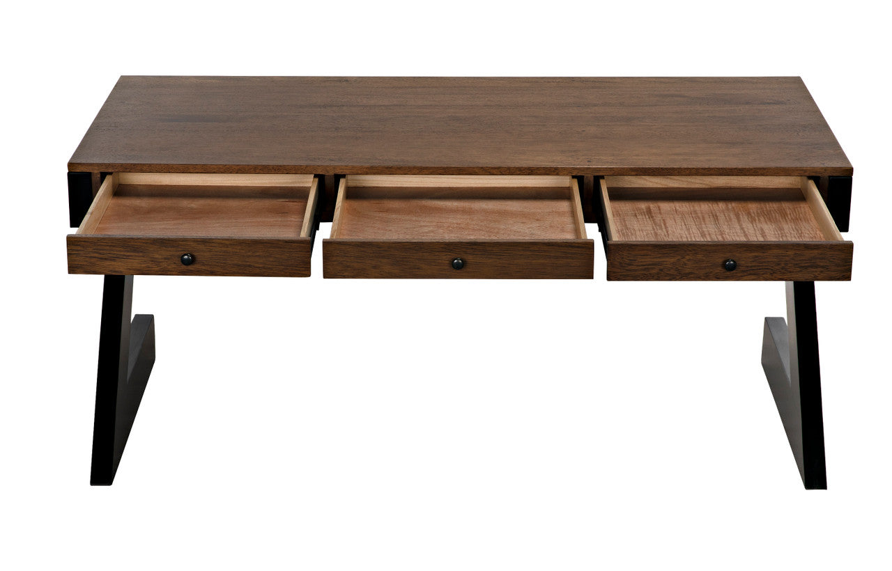 Noir Z Desk in Dark Walnut GDES195DW