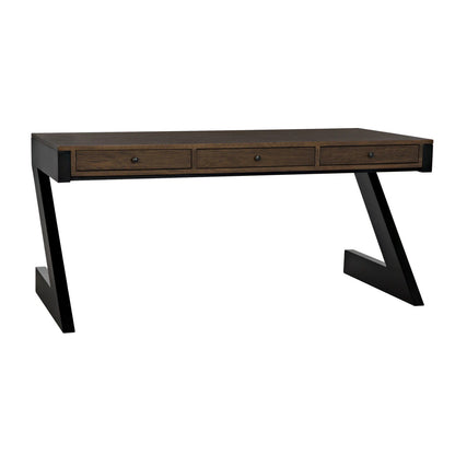 Noir Z Desk in Dark Walnut GDES195DW