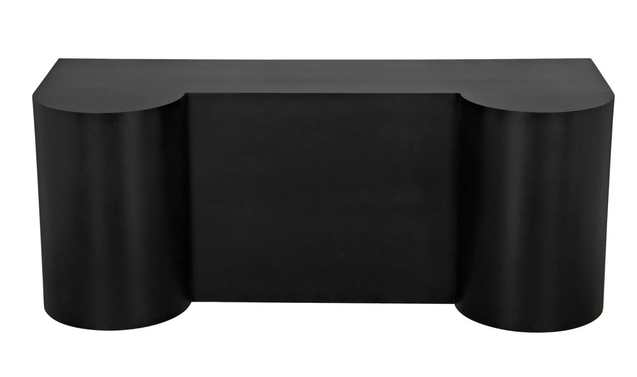 Noir Concierge Desk in Matte Black GDES197MTB