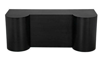 Noir Concierge Desk in Matte Black GDES197MTB