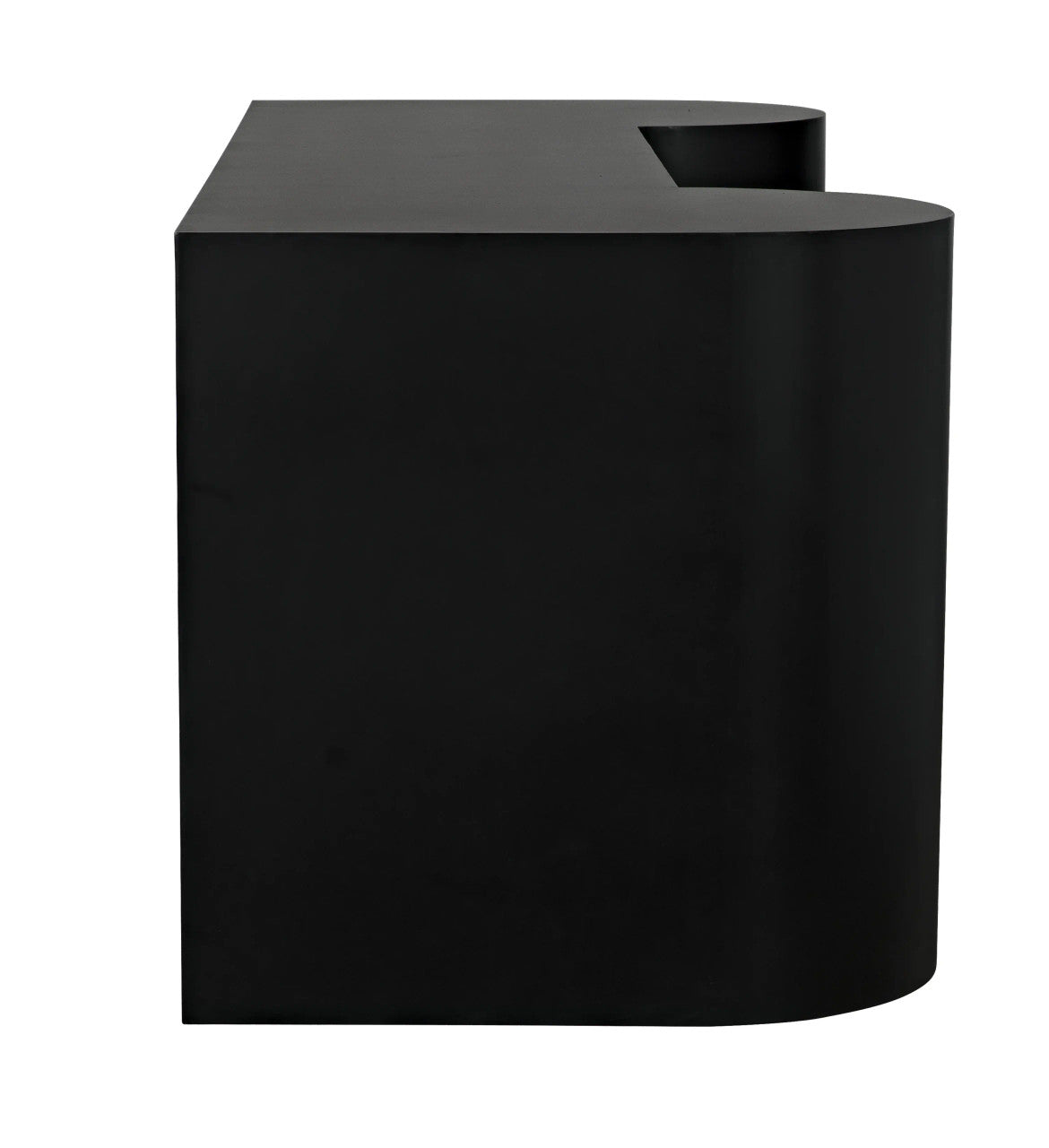 Noir Concierge Desk in Matte Black GDES197MTB